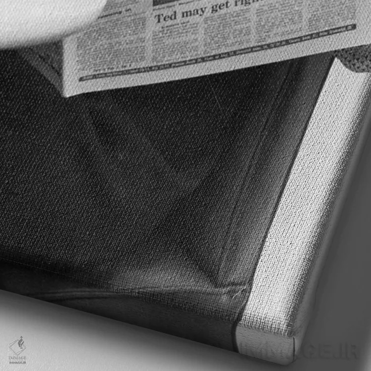 تابلو دکوراتیو مارگارت تاچر - نمای نزدیک بافت بوم