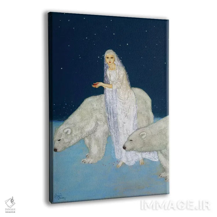 تابلو دکوراتیو 1915,دوشیزه یخی، ۱۹۱۵ اثر ادموند دولاک - نمای پرسپکتیو محصول