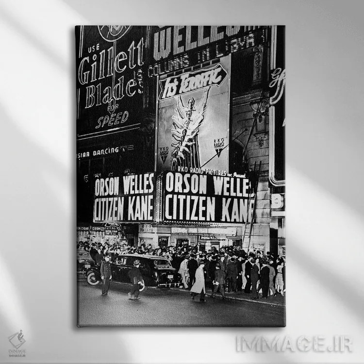 تابلو دکوراتیو 1941,نیویورک: تالار آر.کی.او، ۱۹۴۱ - نمای روبهرو روی دیوار