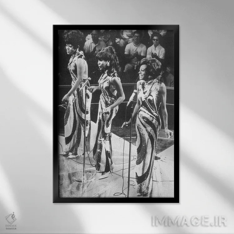 تابلو دکوراتیو C1963,گروه سوپریمز، حدود ۱۹۶۳ - نمای قابدار مشکی