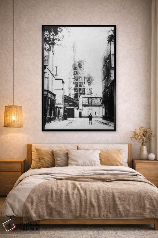 تابلو دکوراتیو Paris,تندیس آزادی، پاریس - D4B