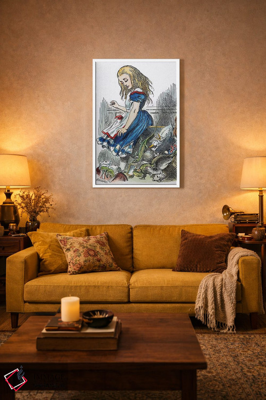 تابلو دکوراتیو 1865,کرول: آلیس، ۱۸۶۵ اثر جان تنیل - D3W