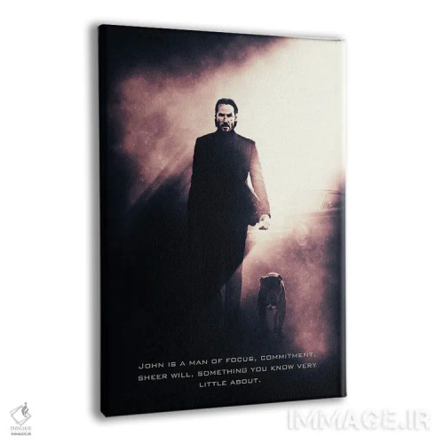 تابلو دکوراتیو عنوان جان ویک ۳ اثر گب فرناندو - نمای پرسپکتیو محصول