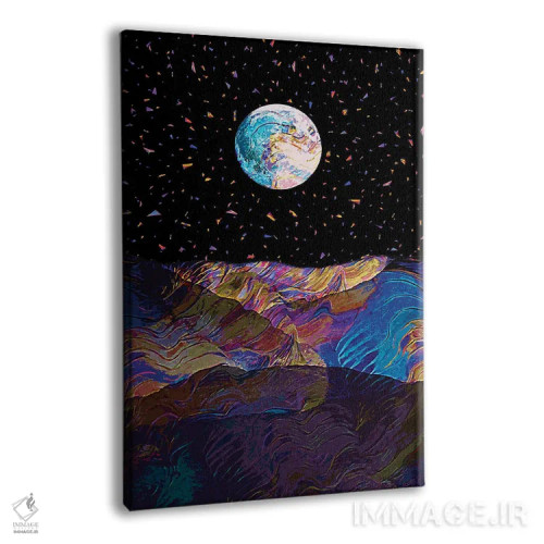تابلو دکوراتیو ماه کامل ۵ اثر گب فرناندو - نمای پرسپکتیو محصول