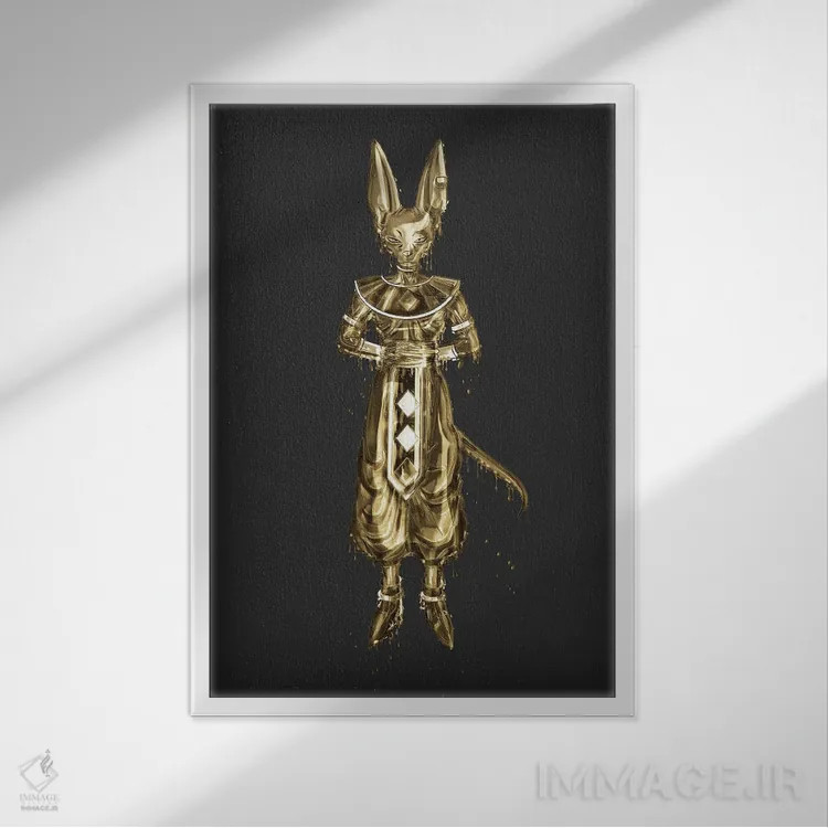 تابلو دکوراتیو خدای بیروس اثر گب فرناندو - نمای قابدار سفید