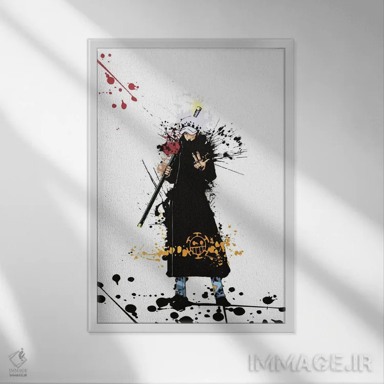 تابلو دکوراتیو ترافالگار آبرنگی III اثر گب فرناندو - نمای قابدار سفید