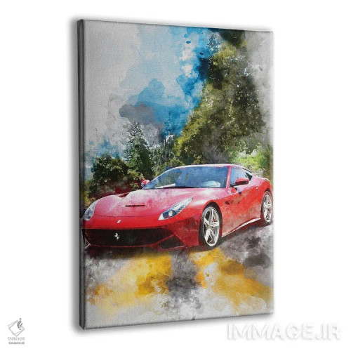 تابلو دکوراتیو فراری ۱۲ برلینتا اثر گب فرناندو - نمای پرسپکتیو محصول
