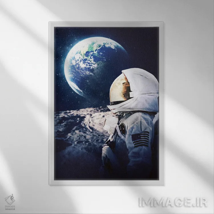 تابلو دکوراتیو دور از خانه اثر گب فرناندو - نمای قابدار سفید