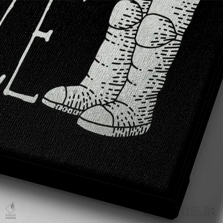 تابلو دکوراتیو کیهان II اثر گب فرناندو - نمای نزدیک بافت بوم
