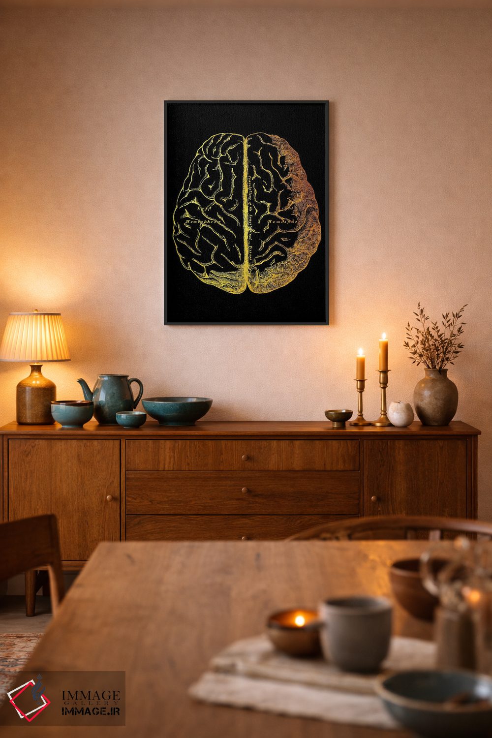 تابلو دکوراتیو مغز II اثر گب فرناندو - D6B