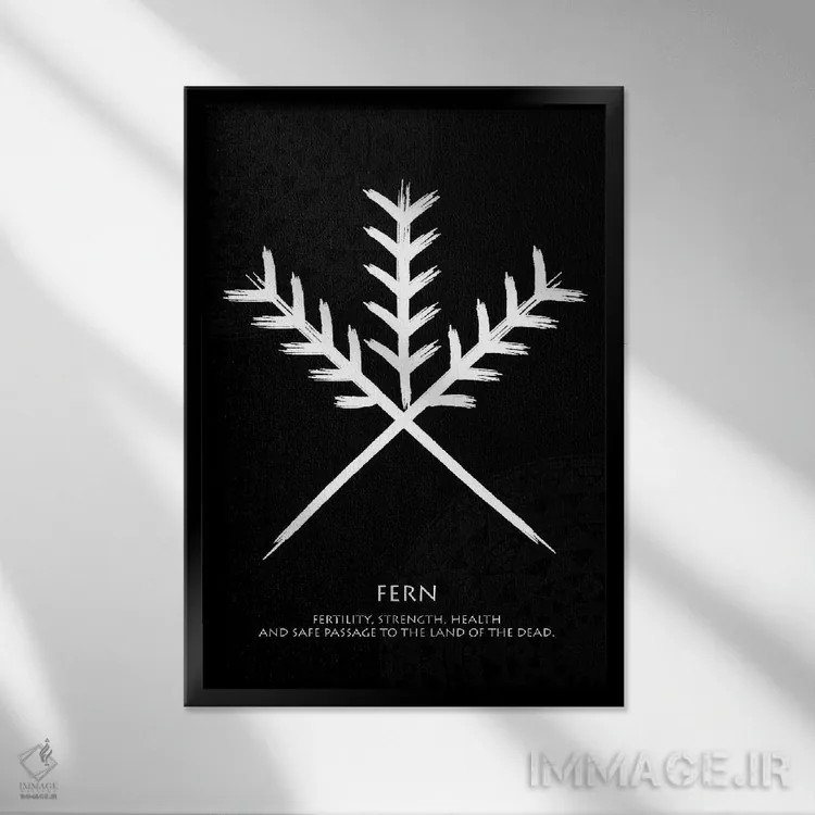 تابلو دکوراتیو تاتو باتوک XIII اثر گب فرناندو - نمای قابدار مشکی