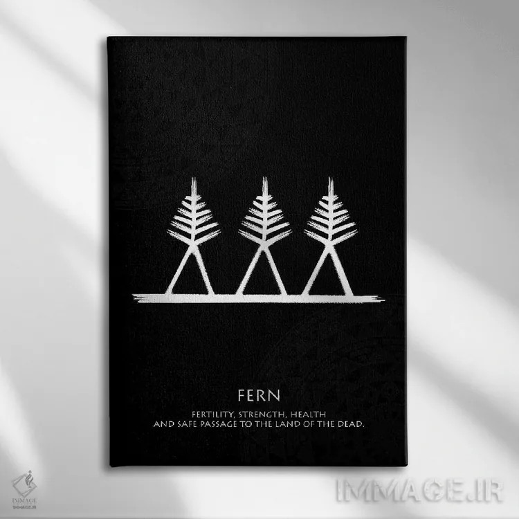 تابلو دکوراتیو تاتو باتوک XIV اثر گب فرناندو - نمای روبهرو روی دیوار