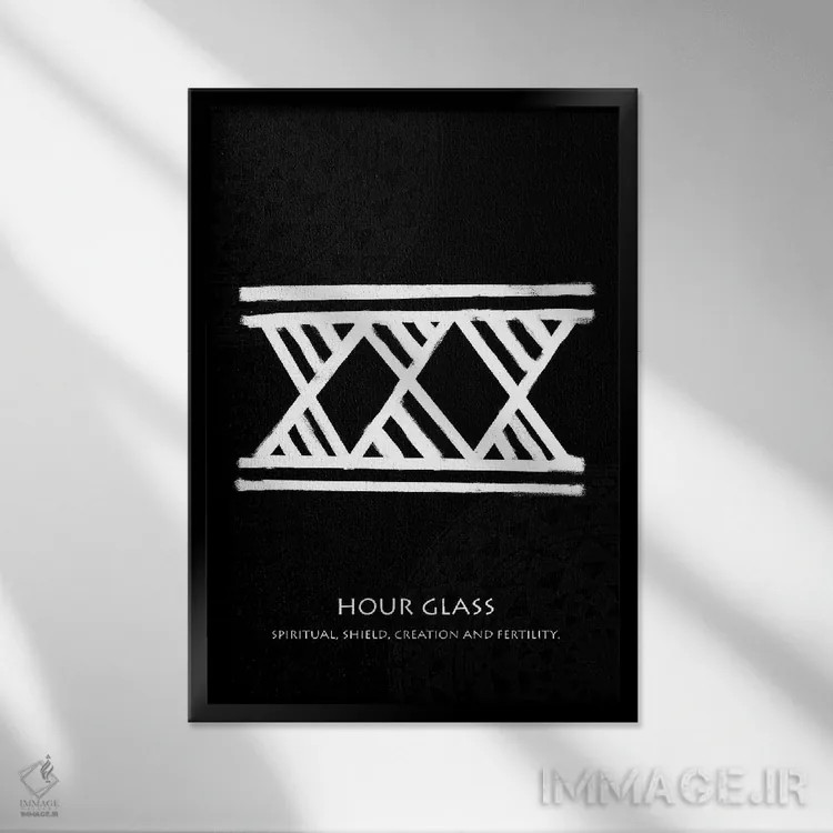 تابلو دکوراتیو تاتو باتوک XVI اثر گب فرناندو - نمای قابدار مشکی