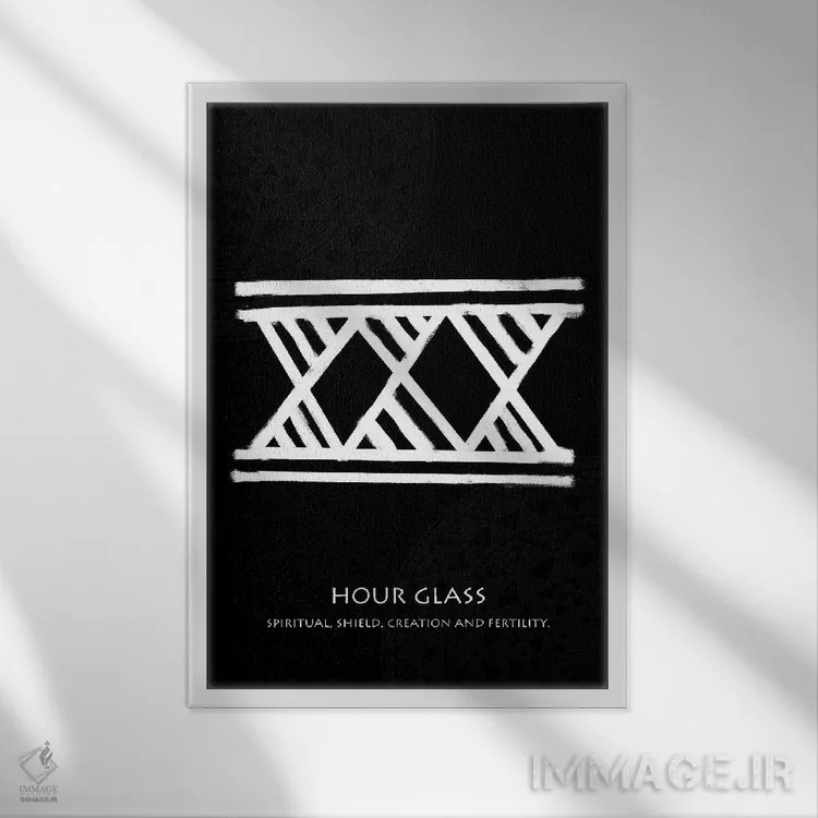 تابلو دکوراتیو تاتو باتوک XVI اثر گب فرناندو - نمای قابدار سفید