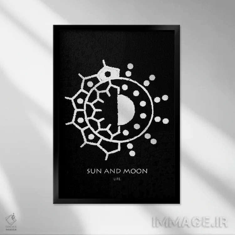 تابلو دکوراتیو تاتو باتوک XVIII اثر گب فرناندو - نمای قابدار مشکی