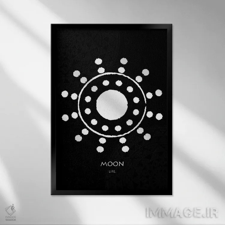 تابلو دکوراتیو تاتو باتوک XXI اثر گب فرناندو - نمای قابدار مشکی