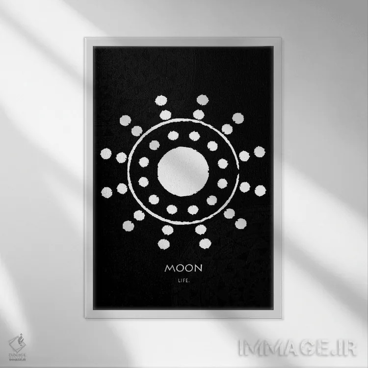 تابلو دکوراتیو تاتو باتوک XXI اثر گب فرناندو - نمای قابدار سفید