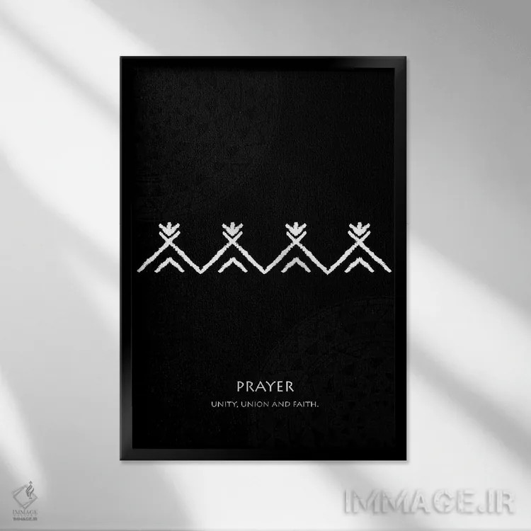تابلو دکوراتیو تاتو باتوک XXIII اثر گب فرناندو - نمای قابدار مشکی