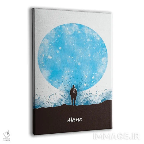 تابلو دکوراتیو تنهایی اثر گب فرناندو - نمای پرسپکتیو محصول