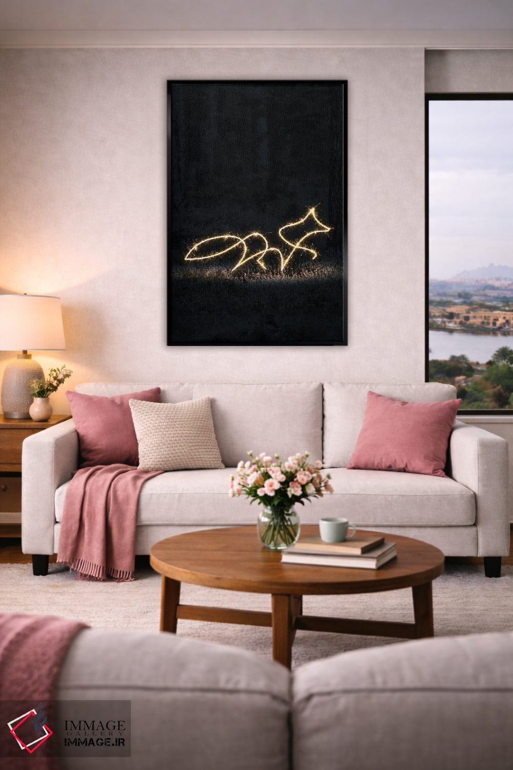 تابلو مینیمال روباه اثر گب فرناندو - D6B