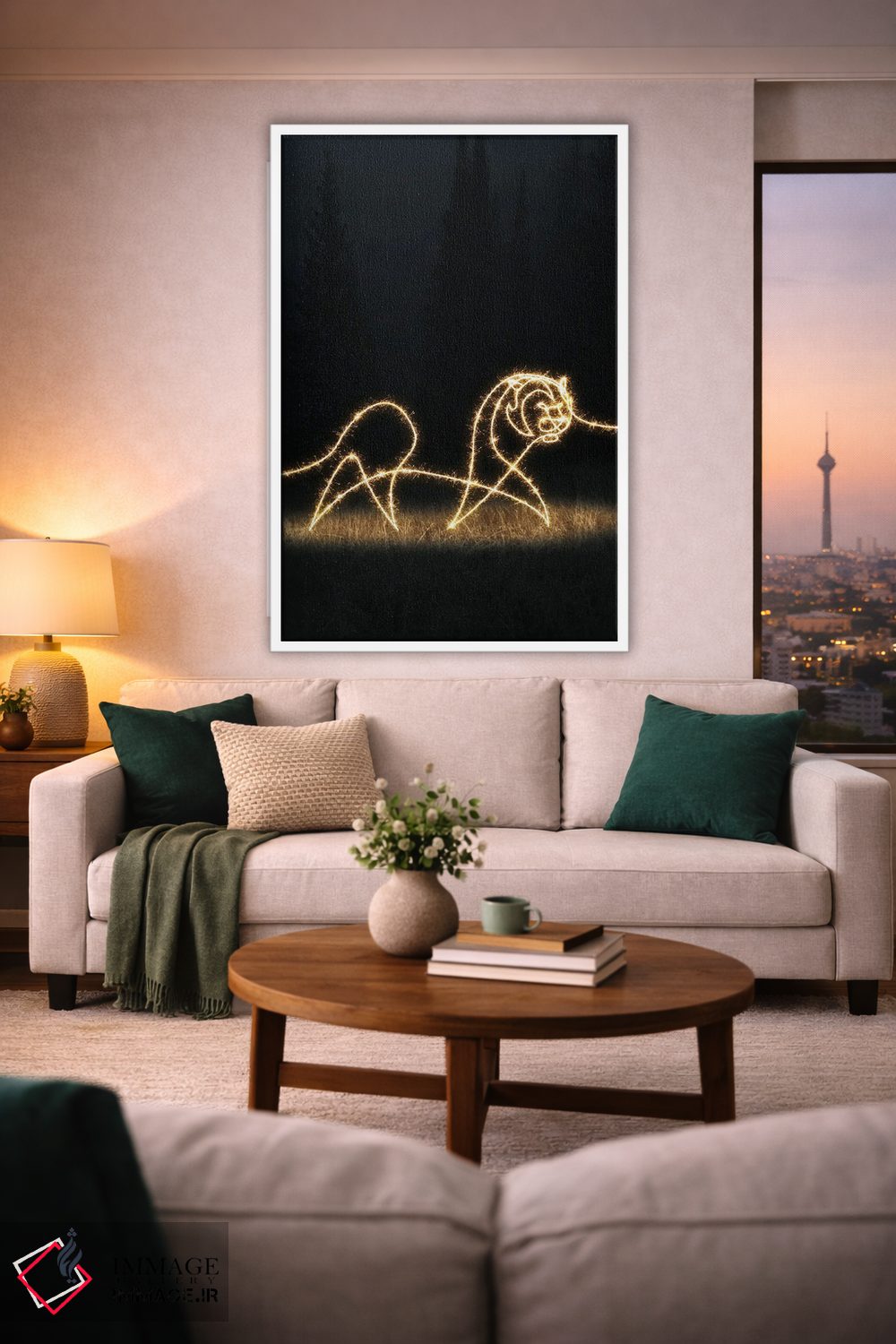 تابلو مینیمال ببر II اثر گب فرناندو - D1W