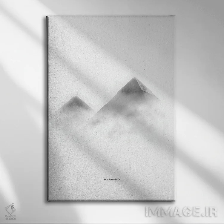 تابلو دکوراتیو اهرام اثر گب فرناندو - نمای روبهرو روی دیوار