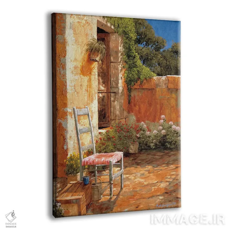 تابلو دکوراتیو قهوه صبحگاهی اثر گیل آرشامبو - نمای پرسپکتیو محصول