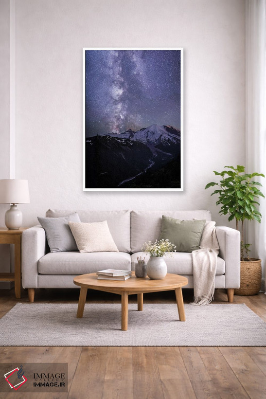 تابلو دکوراتیو Washington State. The Milky Way looms above Mt. Rainier, Mt. R… اثر گری لوهم - D1W