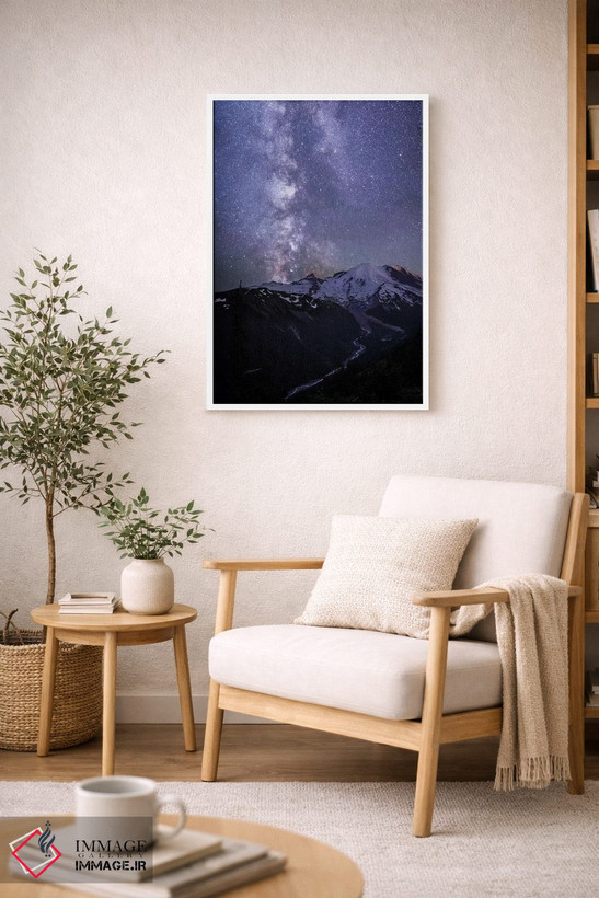 تابلو دکوراتیو Washington State. The Milky Way looms above Mt. Rainier, Mt. R… اثر گری لوهم - D4W