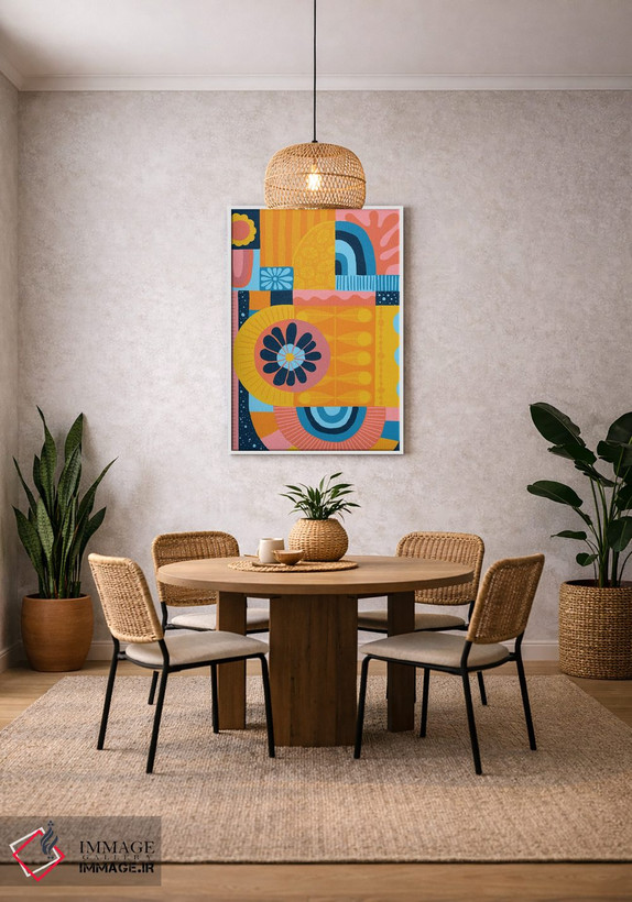 تابلو انتزاعی لحاف کیهانی اثر سارا گون - D2W