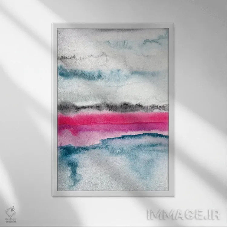 تابلو انتزاعی انتزاعی بیست ویکم اثر مارکو گونزالز - نمای قابدار سفید