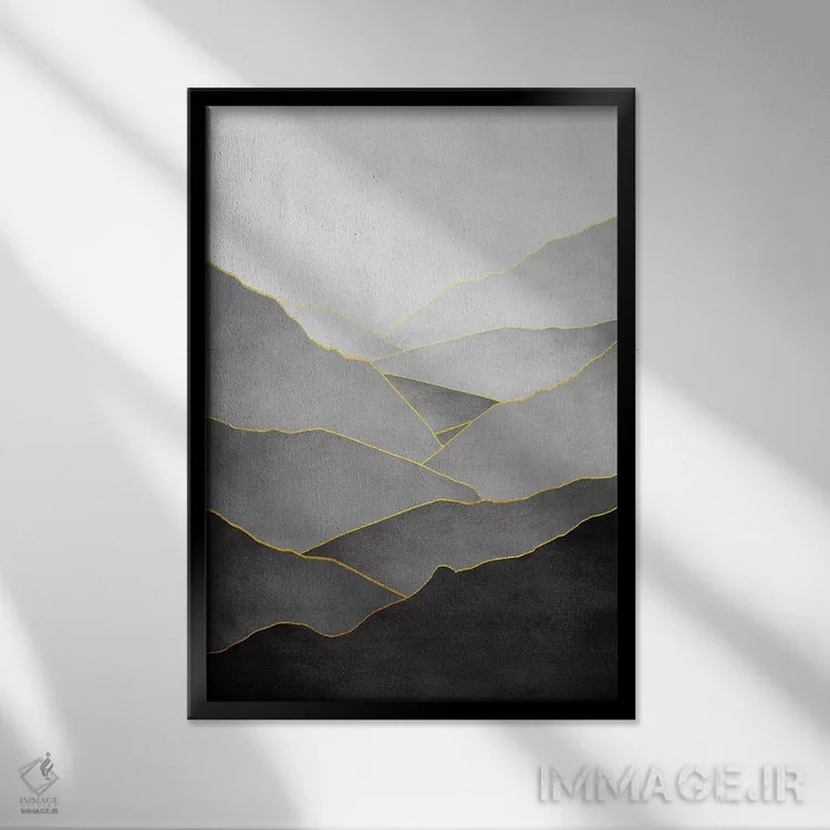 تابلو مینیمال منظره مینیمال یکم اثر مارکو گونزالز - نمای قابدار مشکی
