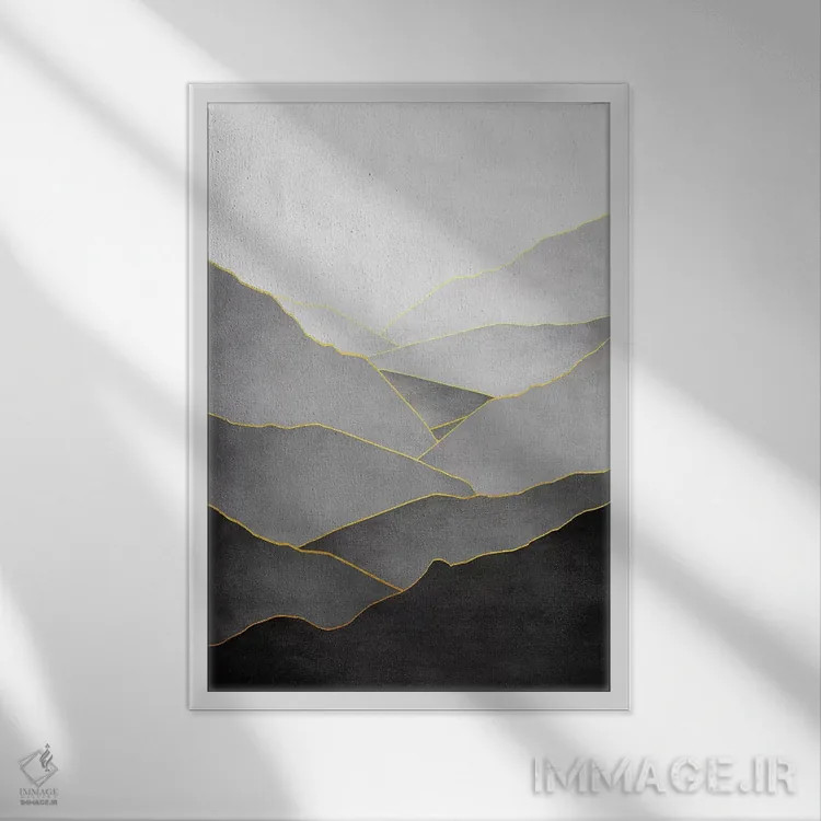 تابلو مینیمال منظره مینیمال یکم اثر مارکو گونزالز - نمای قابدار سفید