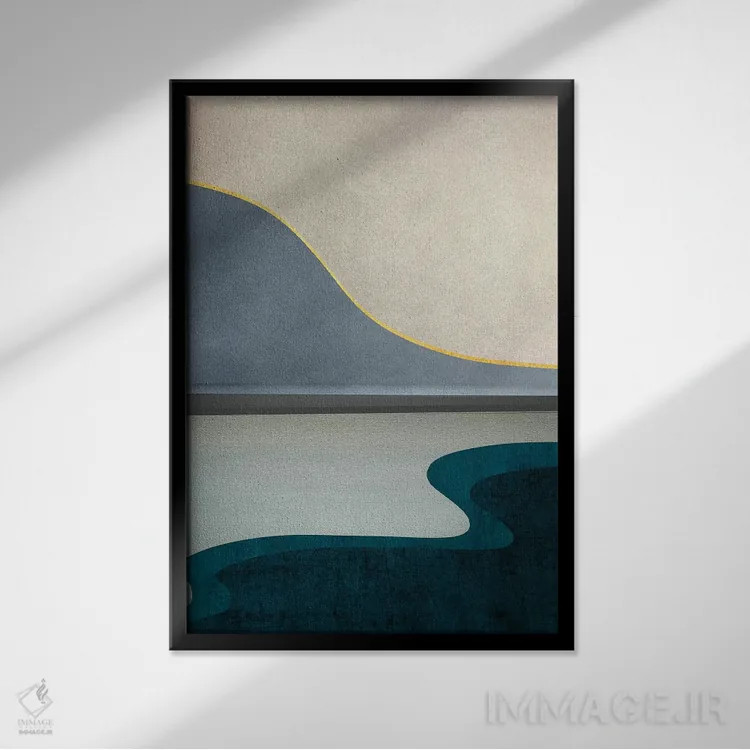 تابلو مینیمال منظره مینیمال پنجم اثر مارکو گونزالز - نمای قابدار مشکی