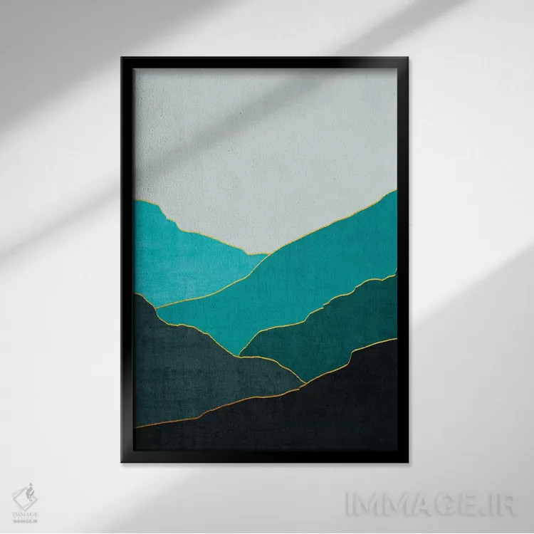 تابلو مینیمال منظره مینیمال چهارم اثر مارکو گونزالز - نمای قابدار مشکی