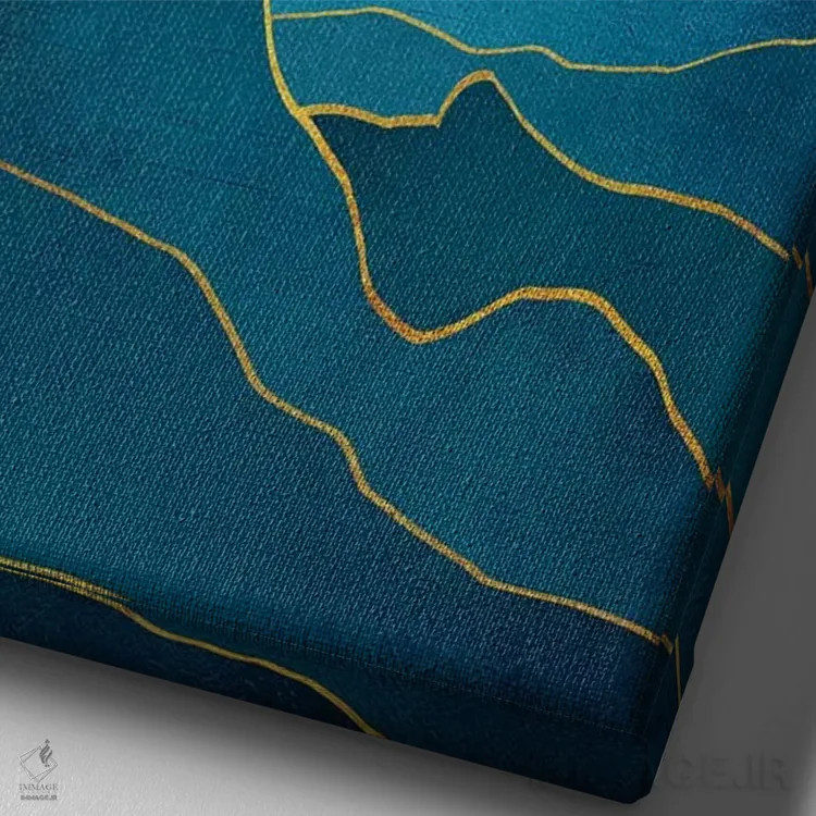تابلو مینیمال غروب فراواقع گرایانه سوم اثر مارکو گونزالز - نمای نزدیک بافت بوم