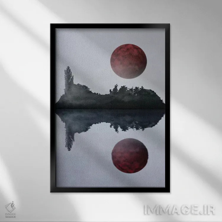 تابلو انتزاعی نگرش های آینده نگر هشتم اثر مارکو گونزالز - نمای قابدار مشکی