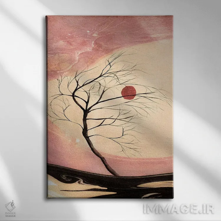 تابلو دکوراتیو درختان آبرنگی سیزدهم اثر مارکو گونزالز - نمای روبهرو روی دیوار