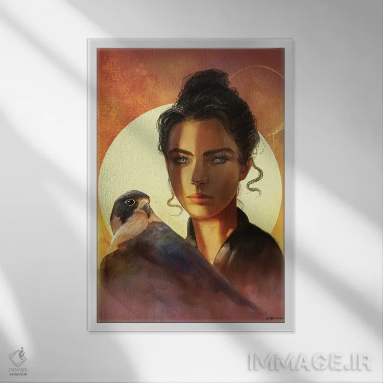 تابلو دکوراتیو زیبایی سرگردان اثر استیو گود - نمای قابدار سفید