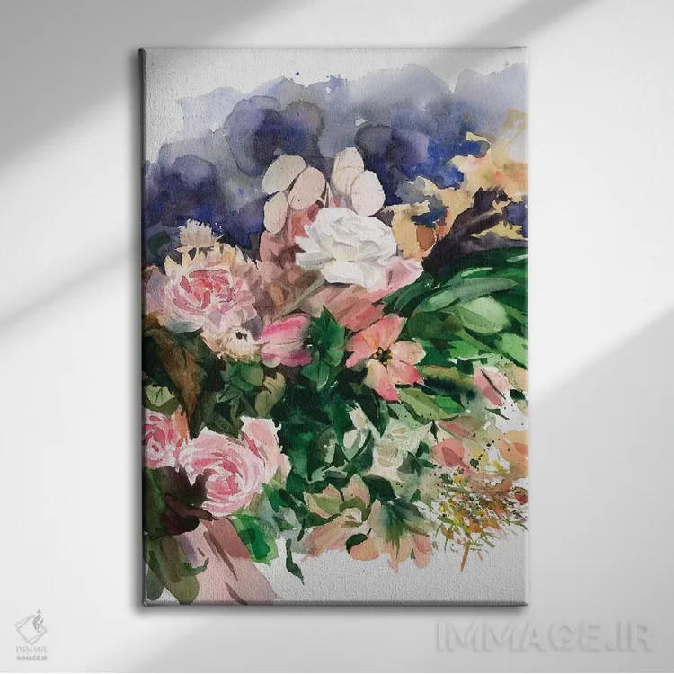 تابلو دکوراتیو رنگ سرخ گونه اثر گوشیا گرگورچیک - نمای روبهرو روی دیوار
