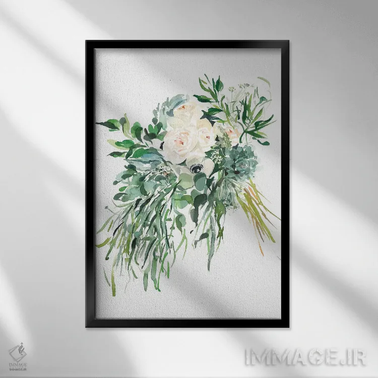 تابلو دکوراتیو تپه ها اثر گوشیا گرگورچیک - نمای قابدار مشکی