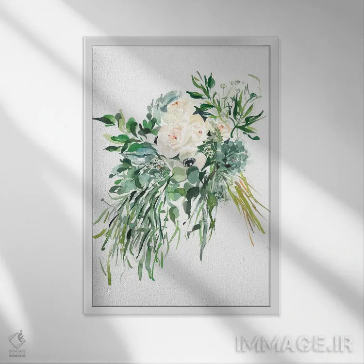 تابلو دکوراتیو تپه ها اثر گوشیا گرگورچیک - نمای قابدار سفید