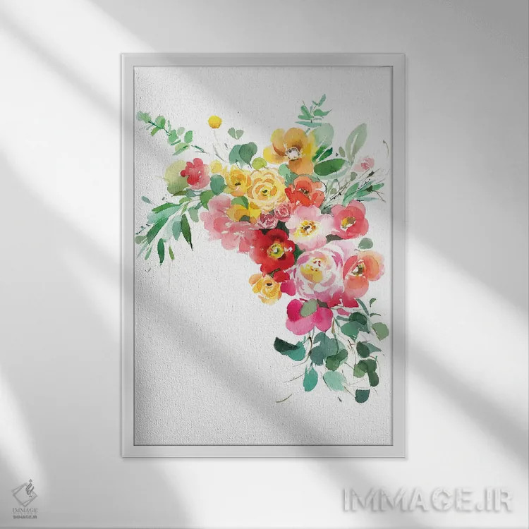 تابلو دکوراتیو خوشحال اثر گوشیا گرگورچیک - نمای قابدار سفید