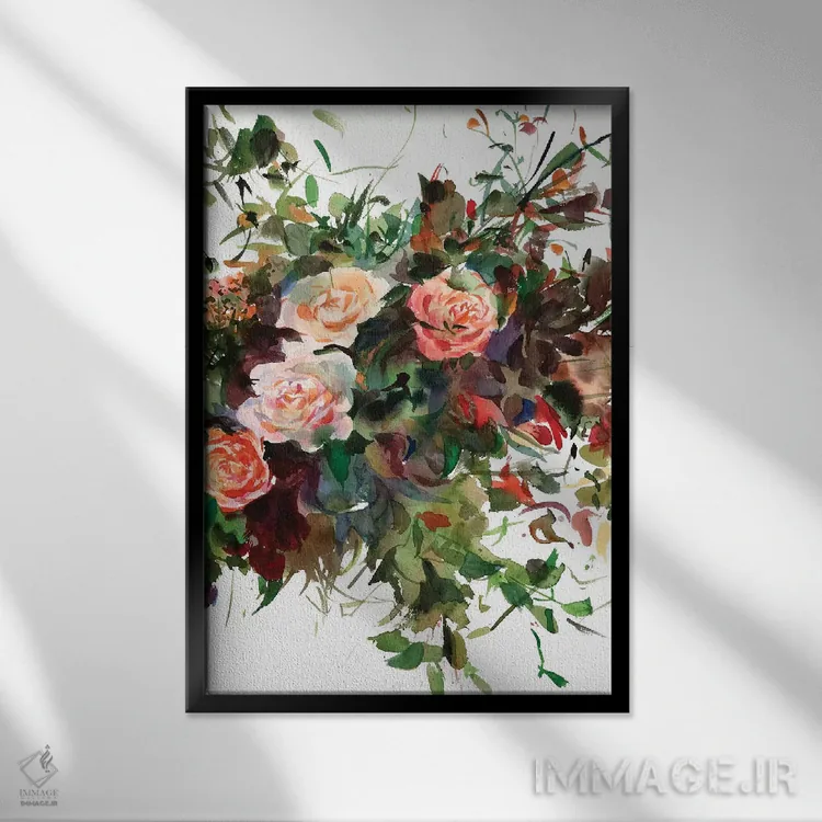 تابلو دکوراتیو ردواید اثر گوشیا گرگورچیک - نمای قابدار مشکی