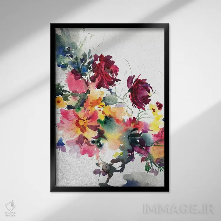 تابلو دکوراتیو تعجب و شگفتی اثر گوشیا گرگورچیک - نمای قابدار مشکی