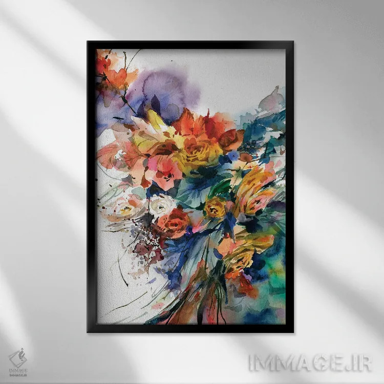 تابلو دکوراتیو از ژرفا اثر گوشیا گرگورچیک - نمای قابدار مشکی