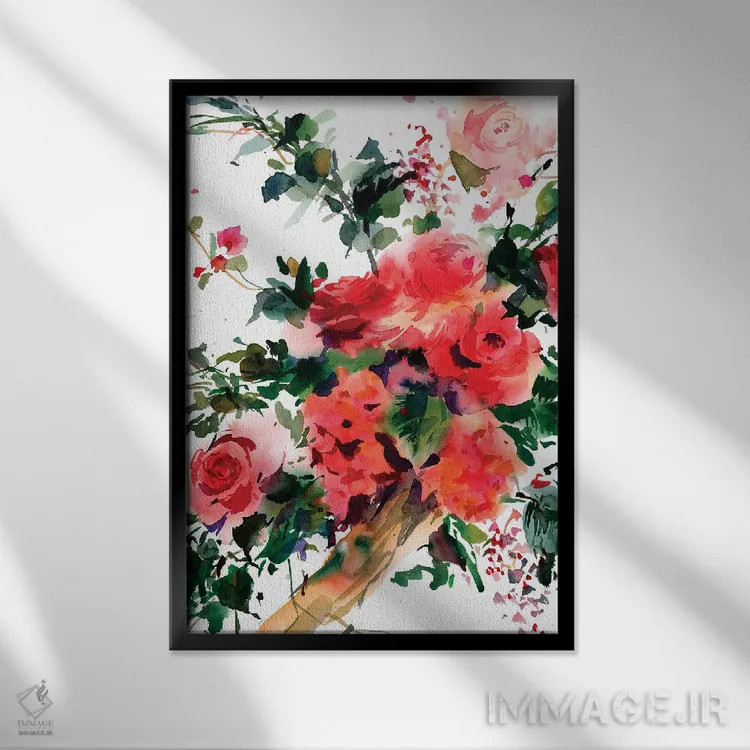 تابلو دکوراتیو به تو فکر می کنم اثر گوشیا گرگورچیک - نمای قابدار مشکی