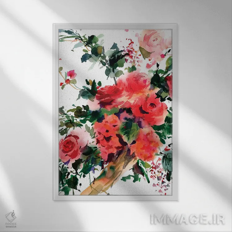 تابلو دکوراتیو به تو فکر می کنم اثر گوشیا گرگورچیک - نمای قابدار سفید