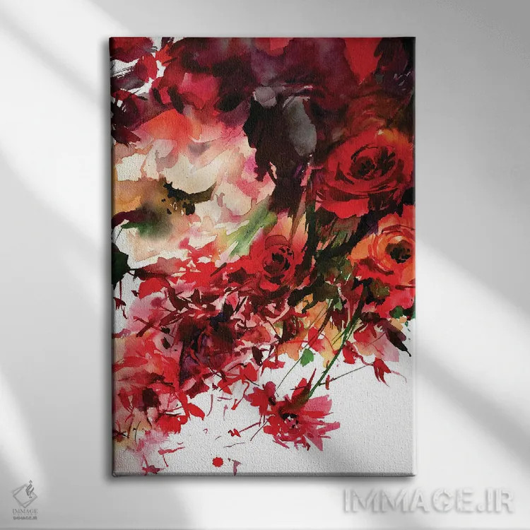 تابلو دکوراتیو زیبایی شعله ور اثر گوشیا گرگورچیک - نمای روبهرو روی دیوار
