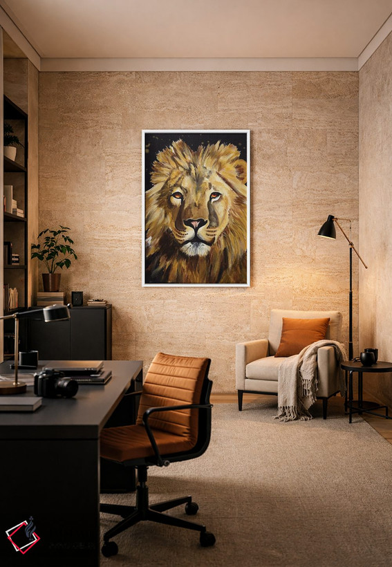 تابلو دکوراتیو شیر اثر چلسیا گودریچ - D6W